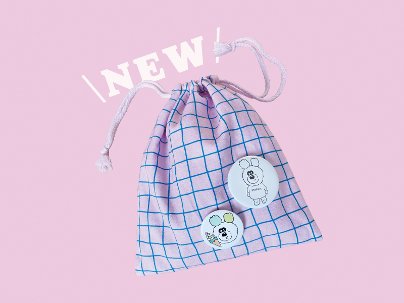 りのくまちゃん缶バッジ