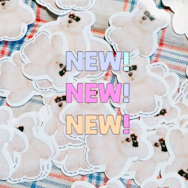 りのくまちゃんステッカー