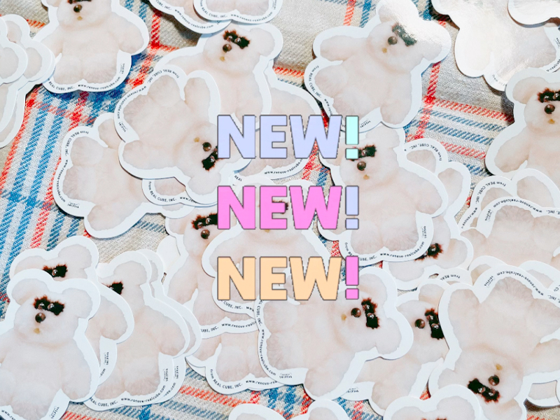 りのくまちゃんステッカー